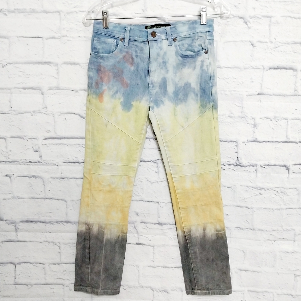 🔵BOGO FREE🔵 Sacred Crown Boy's Jeans Ombre Tie Dye Sz 12